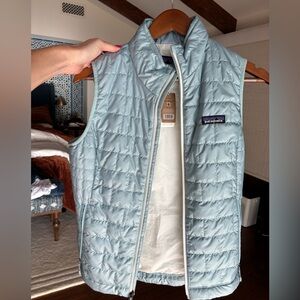 NWT Patagonia Women's Nano Puff Vest Sky Blue